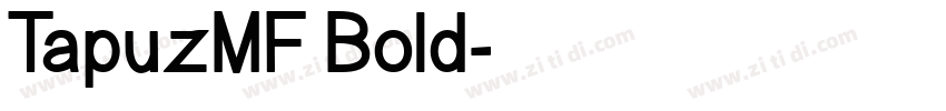 TapuzMF Bold字体转换